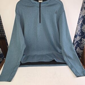 Reebok Men's Teal Zip-Up Sweater